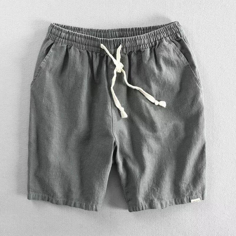 Thumbnail: Mens Casual Elastic Cotton Shorts
