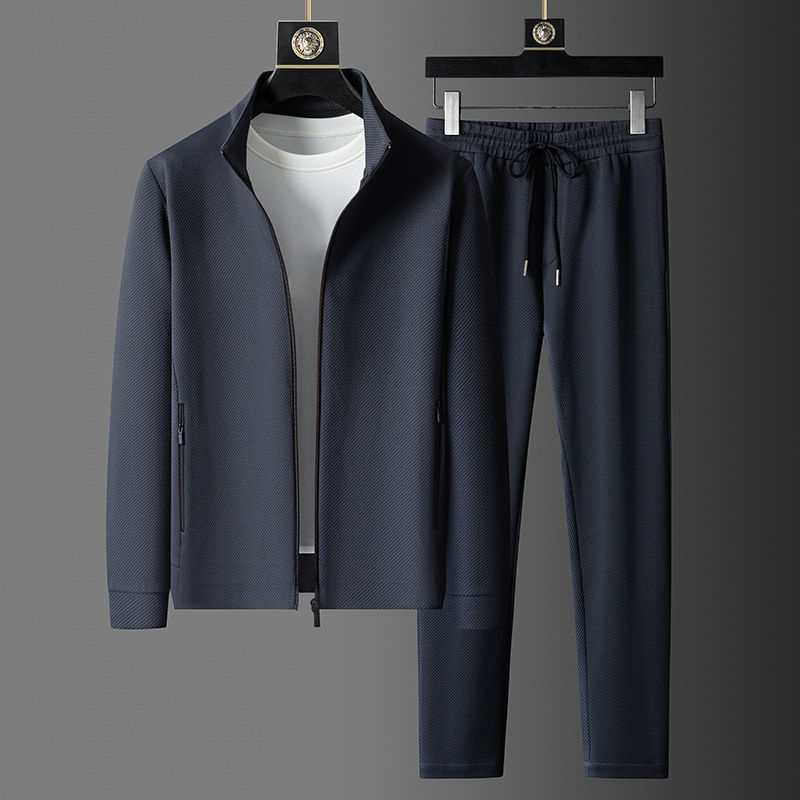 Thumbnail: Men's Stand Collar Casual Suit