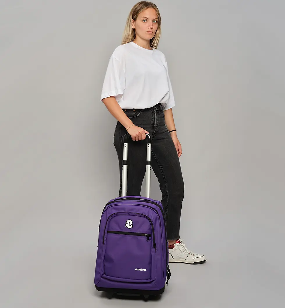 Miniatura: ZAINO TROLLEY INVICTA - BUMP PLAIN VIOLA - 200602342 363