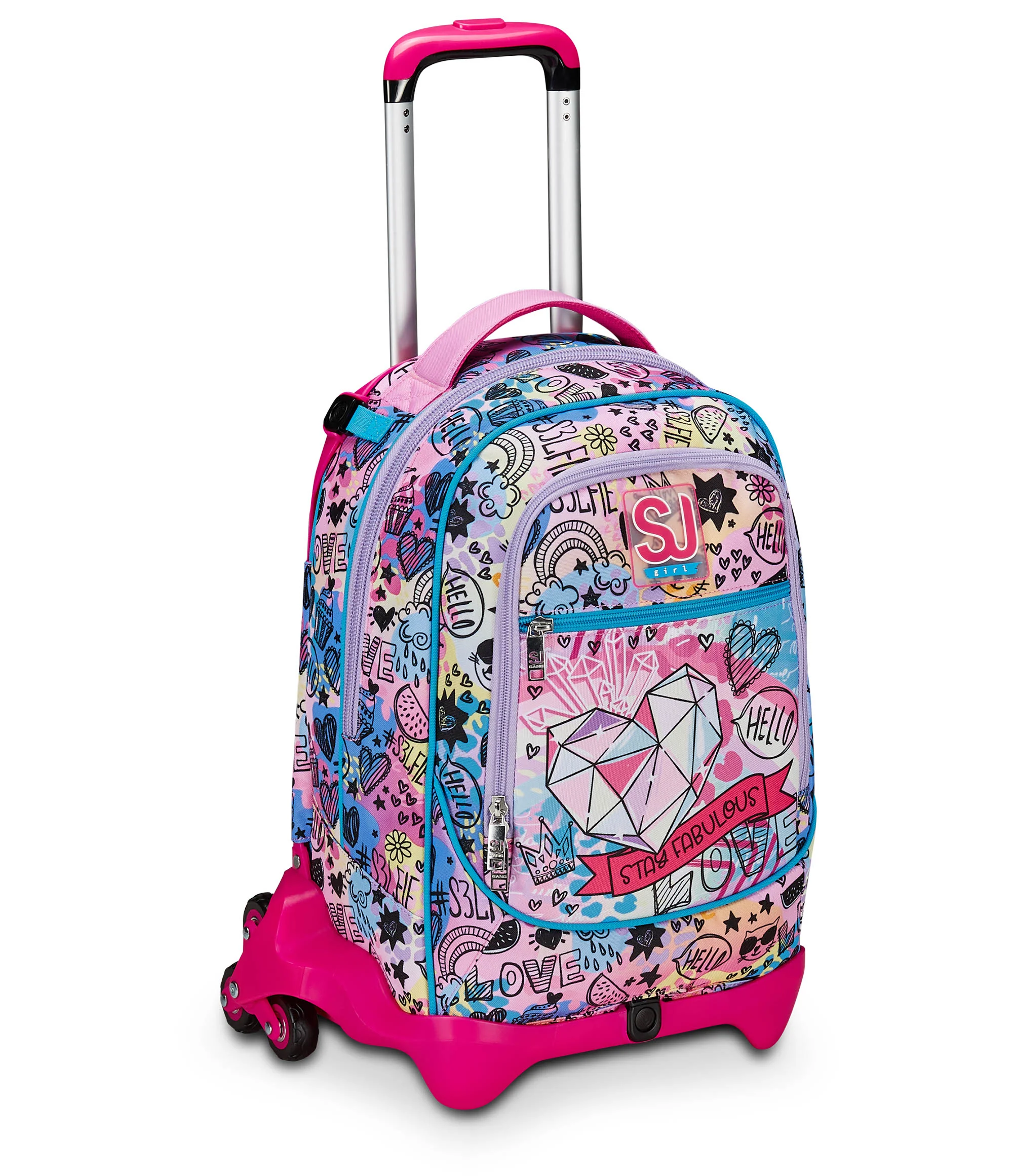 COLORJAM GIRL | Trolley Seven Jack 3WD SJ GANG | vista davanti obliqua