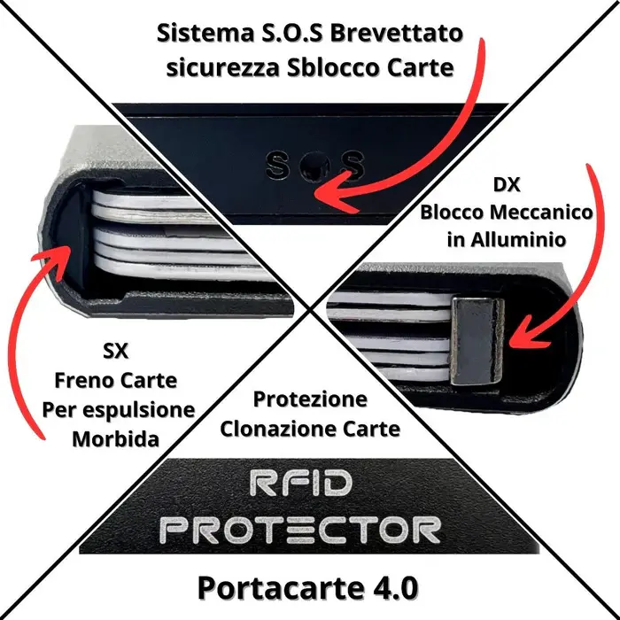 Miniatura: MOERO PRO ZIP EPI Black vista card protector con informazioni