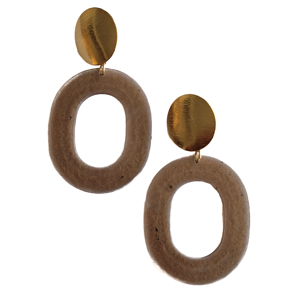 Miniatura: Aretes Big Oval Square