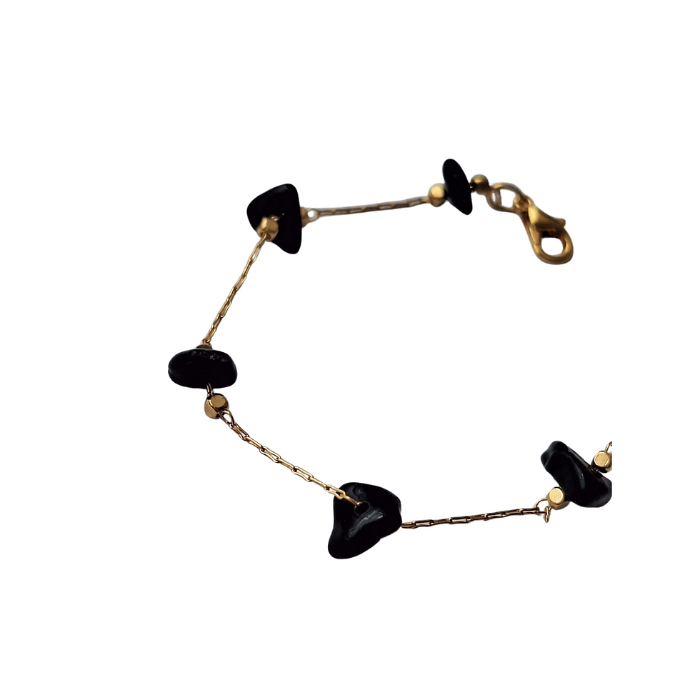 Miniatura: Pulsera cuarzo gold