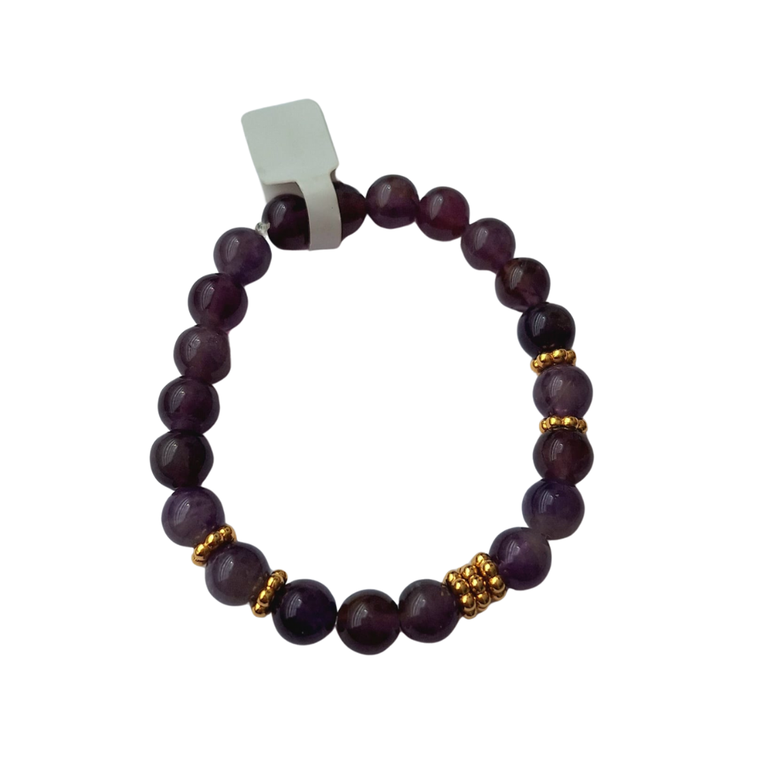 Pulsera Elastica Cuarzos redondos