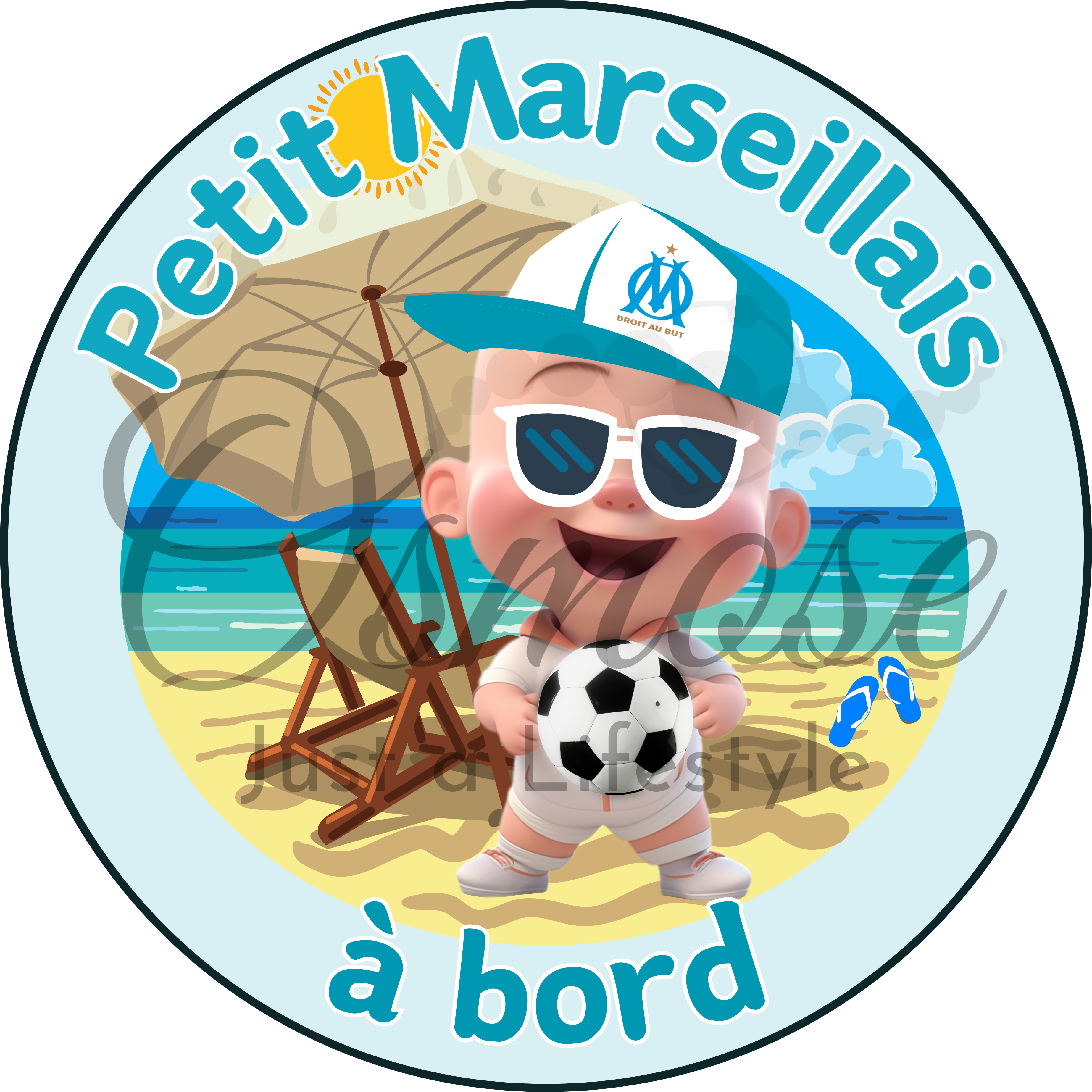 Autocollant Bébé à Bord - Petit Marseillais