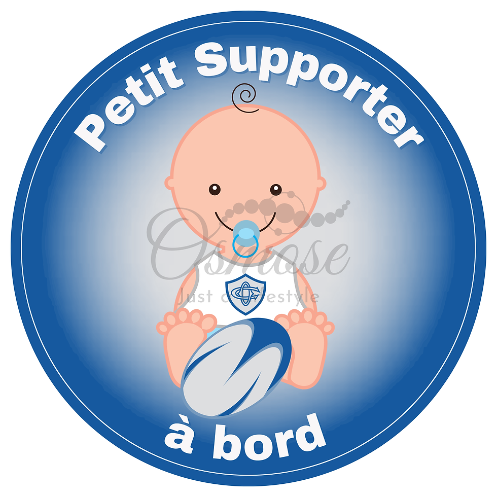Autocollant FanZone Rugby - Petit Supporter Castres Olympique