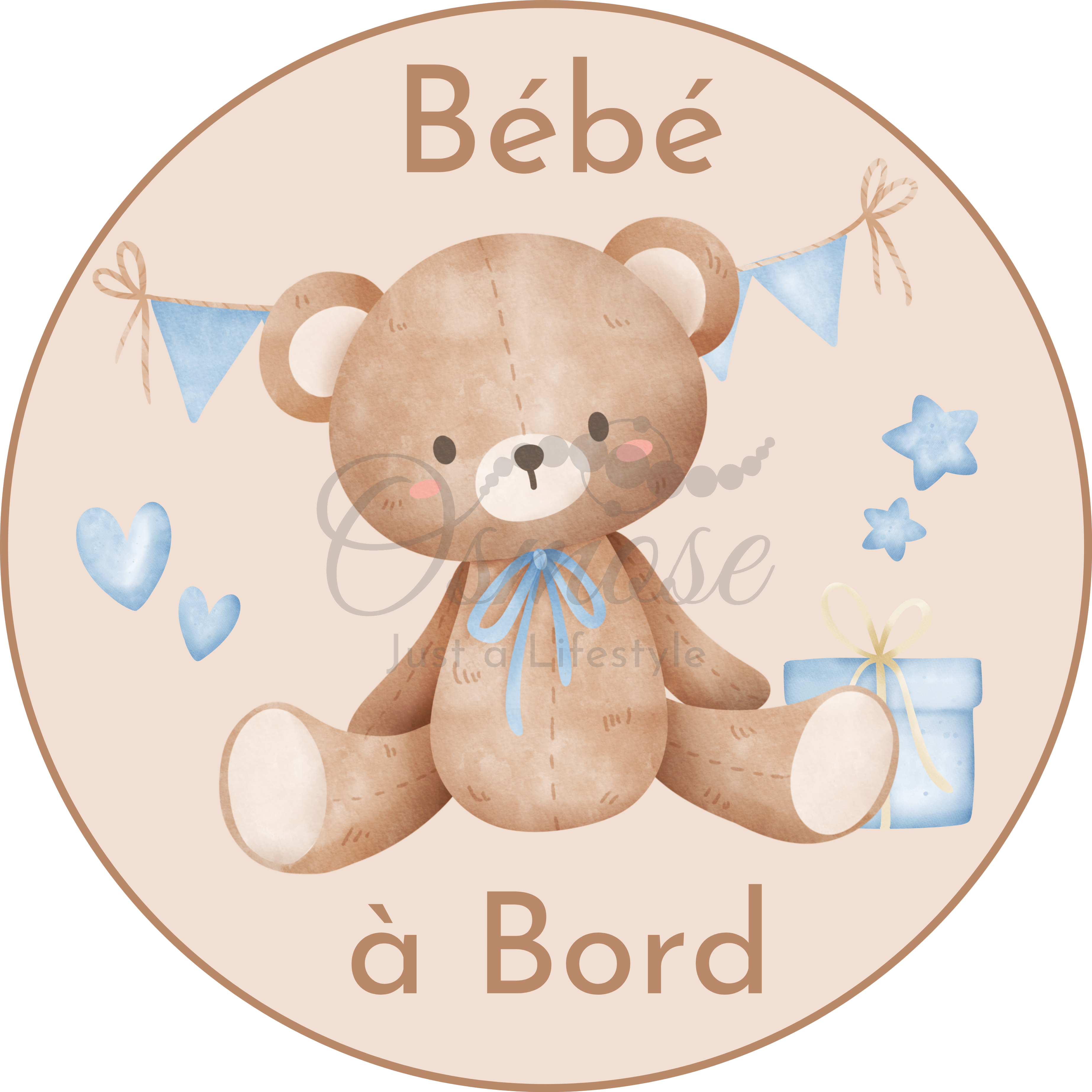 Autocollant Bébé à Bord - Ours en Peluche