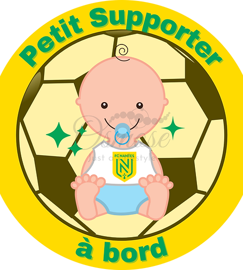 Autocollant Logo FC Nantes – Sticker Officiel Pour Supporters, Fabriqué En France
