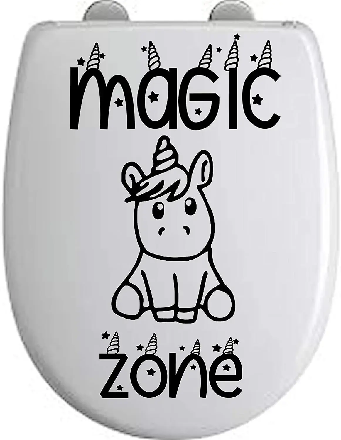 Sticker Fun Abattant WC - Magic Zone / Petite Licorne