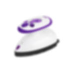 Thumbnail: Travel Iron Quilting Mini Steam Craft Iron with Ceramic Soleplate - Purple/White