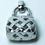 Thumbnail: Sterling Silver Basket Weave Purse Pendant with a Red Band