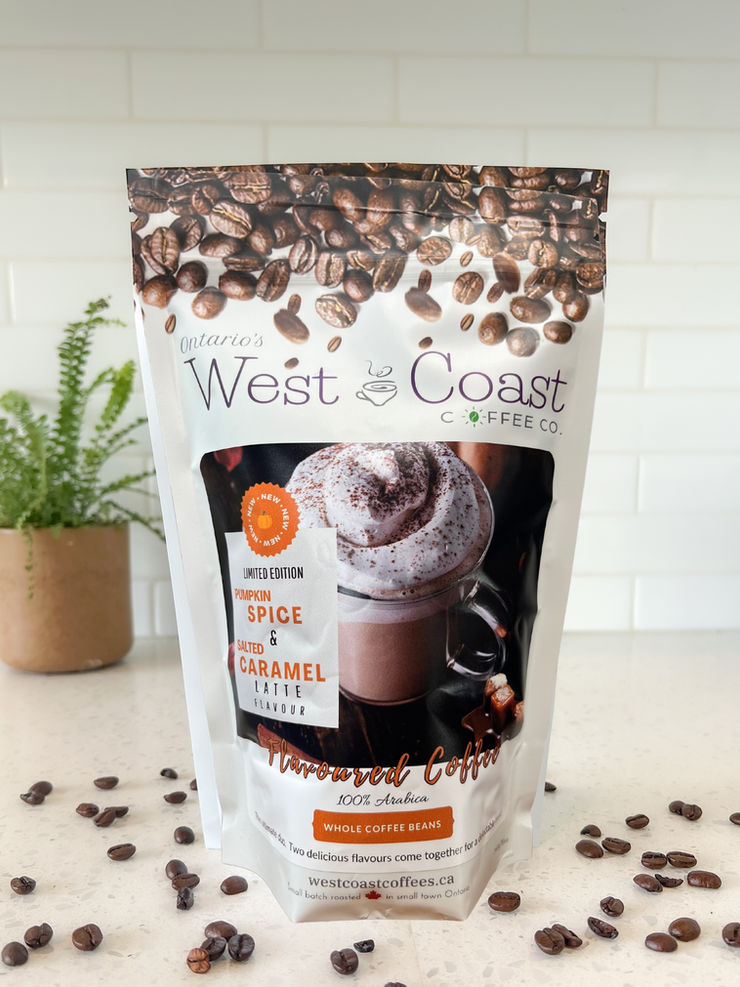 Pumpkin Spice Latte Flavour Limited Edition coffee bag