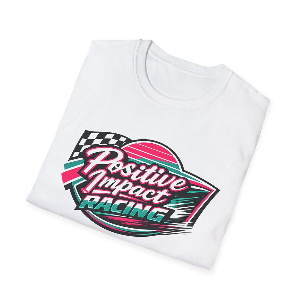 Thumbnail: Positive Impact Racing  Retro Racing Logo Tee
