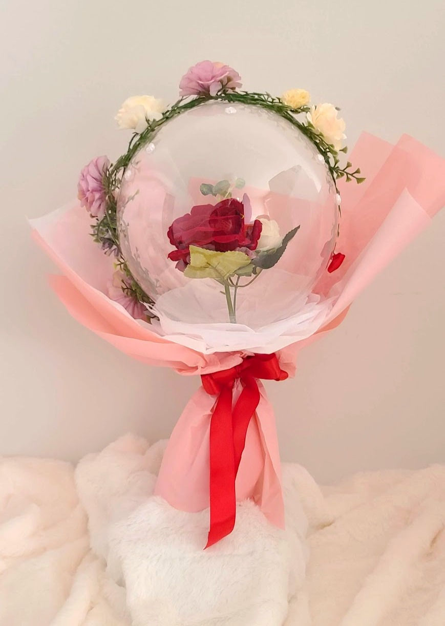 Thumbnail: Single Flower Balloon Bouquet