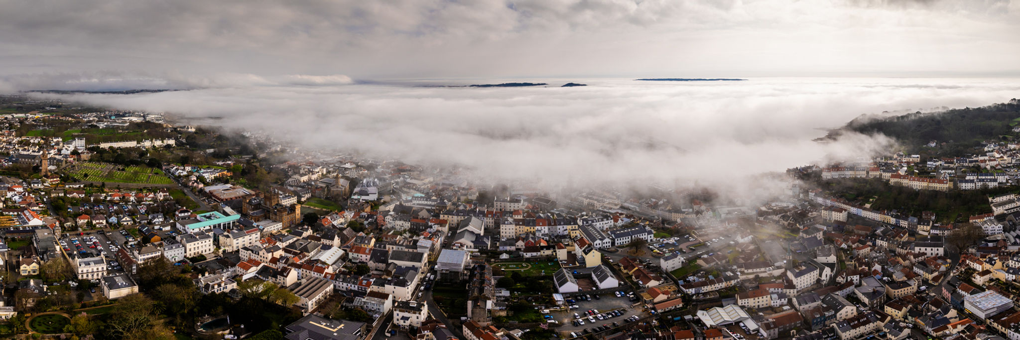 St Peter Port -  Dusk - Fog #131