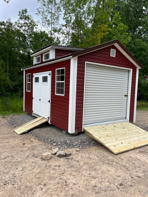 10x12 Red Vinyl Side View