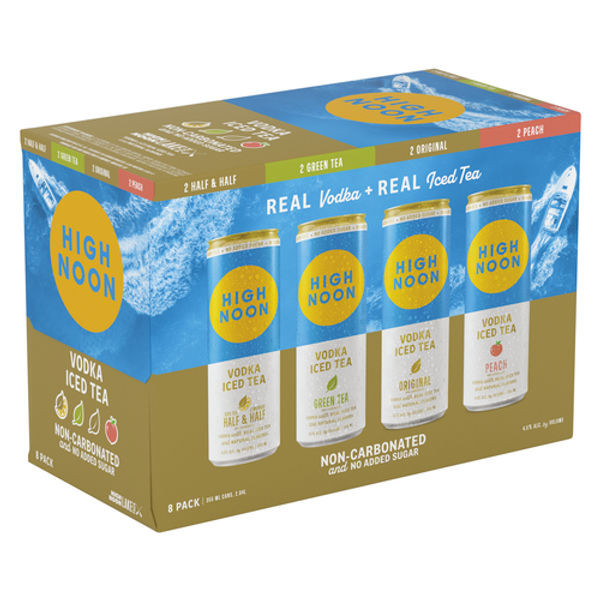 High Noon Lake Variety Pack Hard Iced Tea 8-355mL Cans, 8-Pack