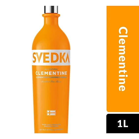 Svedka Clementine Orange Flavored Vodka 70 Proof - 1 Liter, 1L