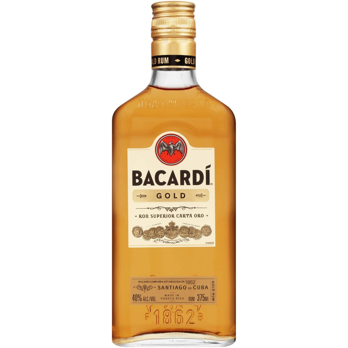 Bacardi Gold - 375ml, 375 mL.