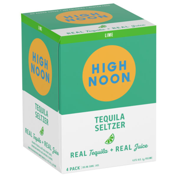 High Noon 'Lime' Tequila & Soda 4-355mL Cans, 4-Pack