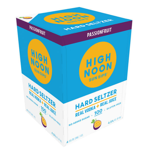 High Noon Passionfruit Vodka and Soda 4-355ml Cans, 4-Pack