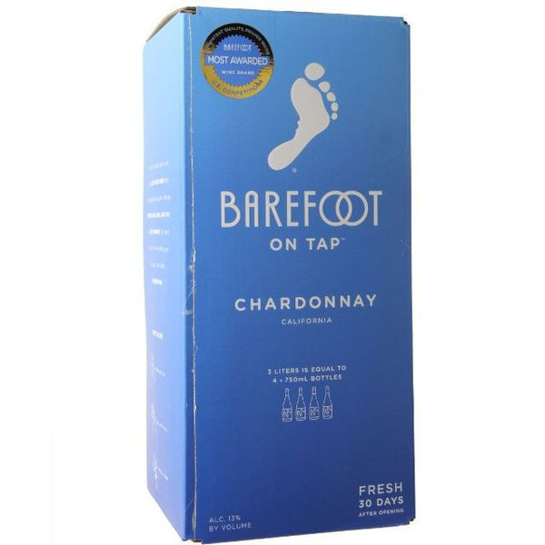 Barefoot Winery 'On Tap' Chardonnay 3.0L, 3L Box