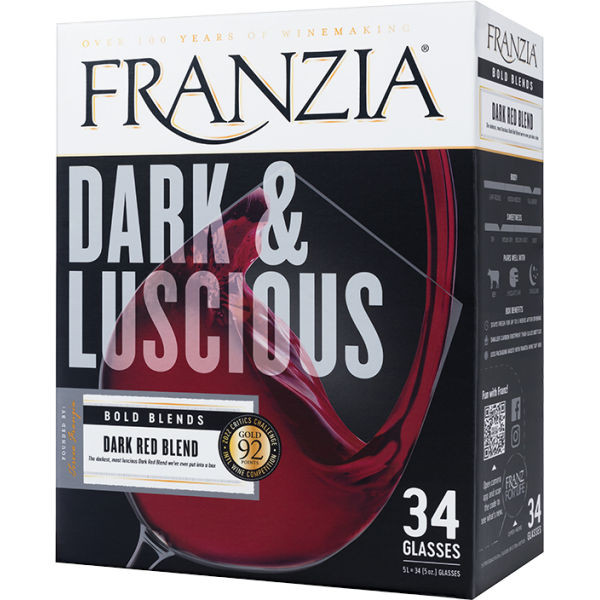 Franzia 'Dark & Luscious' Dark Red Blend 5.0L, 5L Box