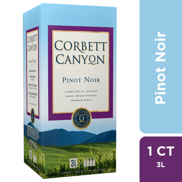 Corbett Canyon Pinot Noir California Red Wine Box 3L, 3L Box
