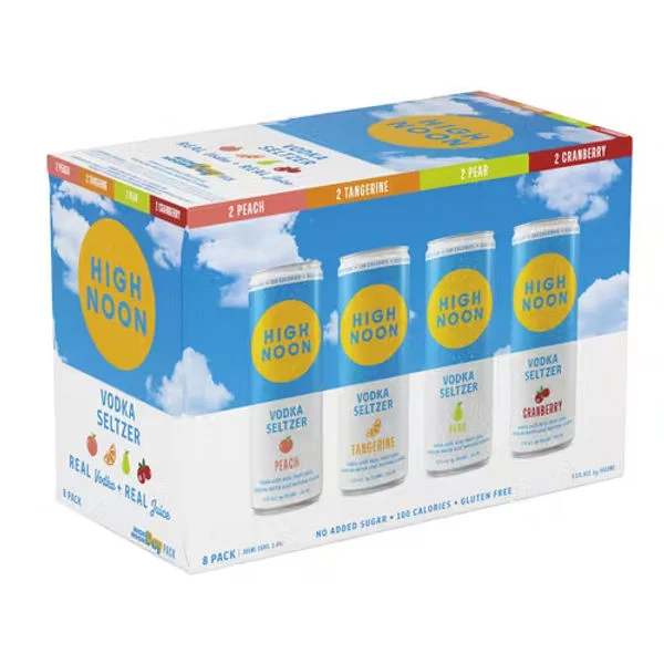 High Noon Good Day Variety Hard Seltzer Cans, 8 x 355 mL