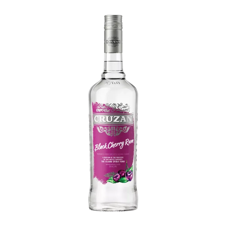 Cruzan Black Cherry Rum, 2 sizes