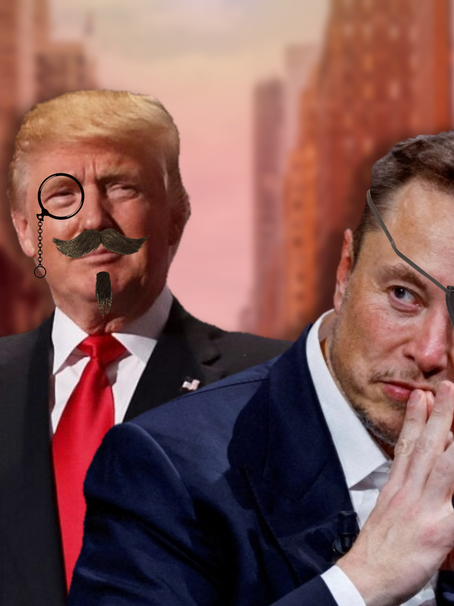 Elon Musk Unveils Portal to Evil Alternate “Dark MAGA” Universe Where Everyone Has Eyepatch, Goatee, or Scar