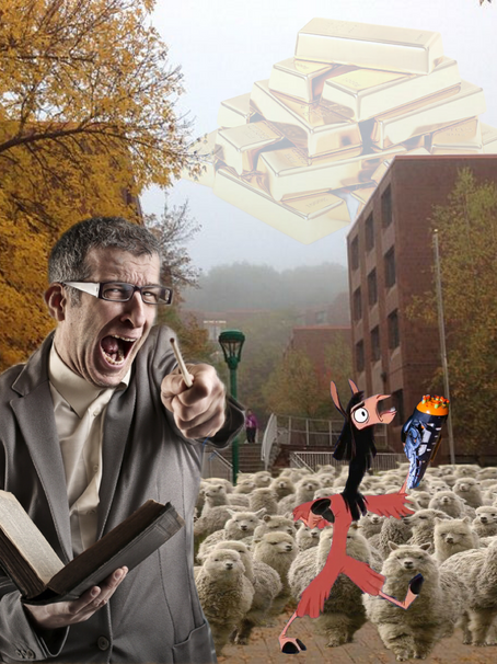 Diabolical Professor Storms CIW with Personal Army