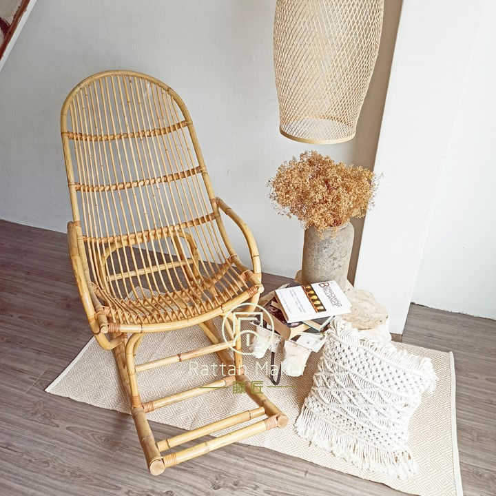 Thumbnail: Rattan Rocking Chair Handmade Handcrafted Local Rattan Maker Manau Rattan