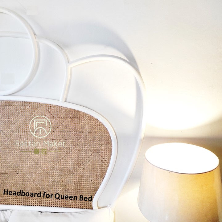 Thumbnail: [HB1-White] Rattan Headboard for Queen Bedframe