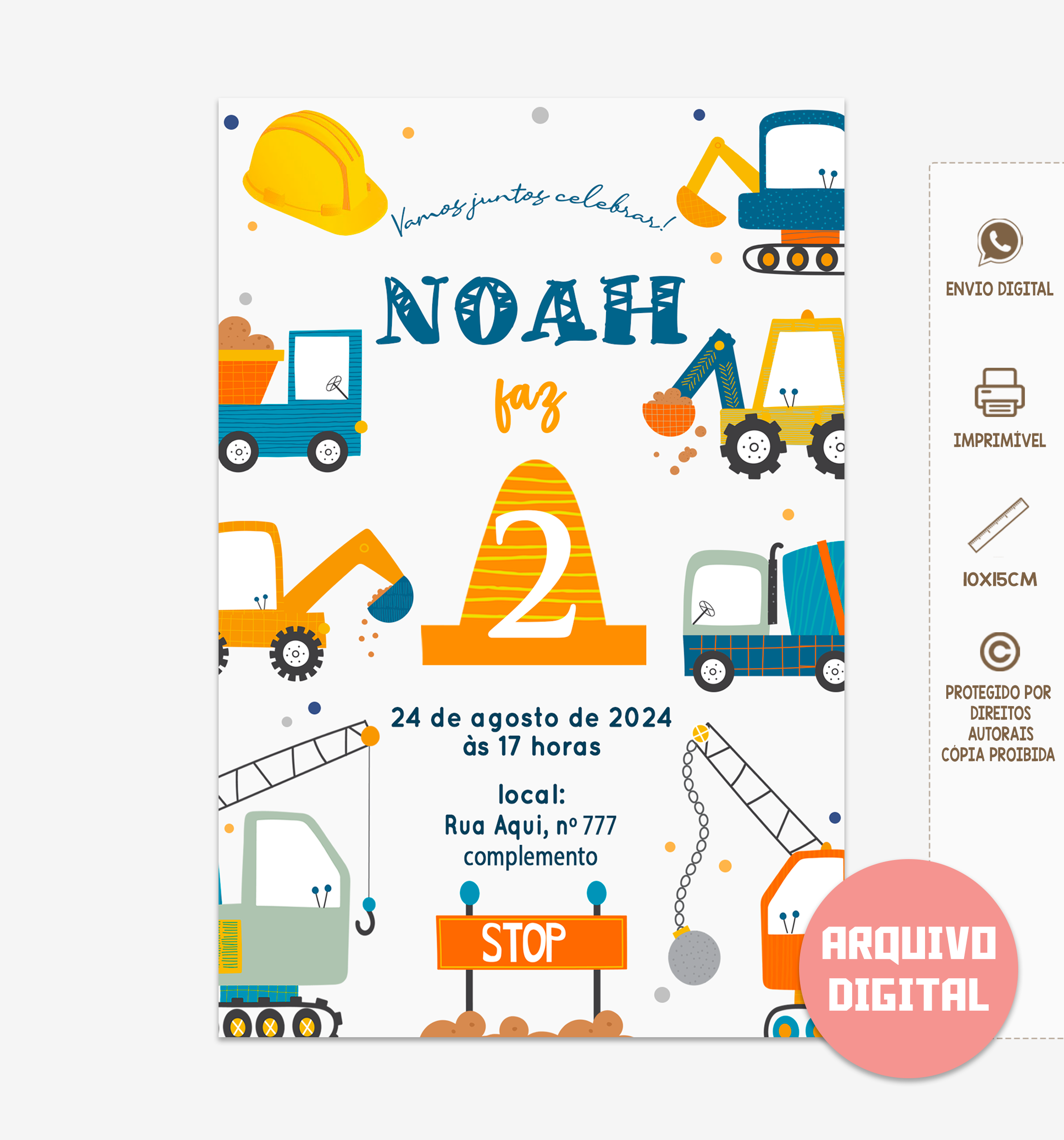Convite Digital | Construção