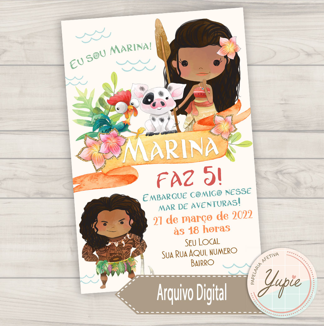 Convite Digital | Moana 03
