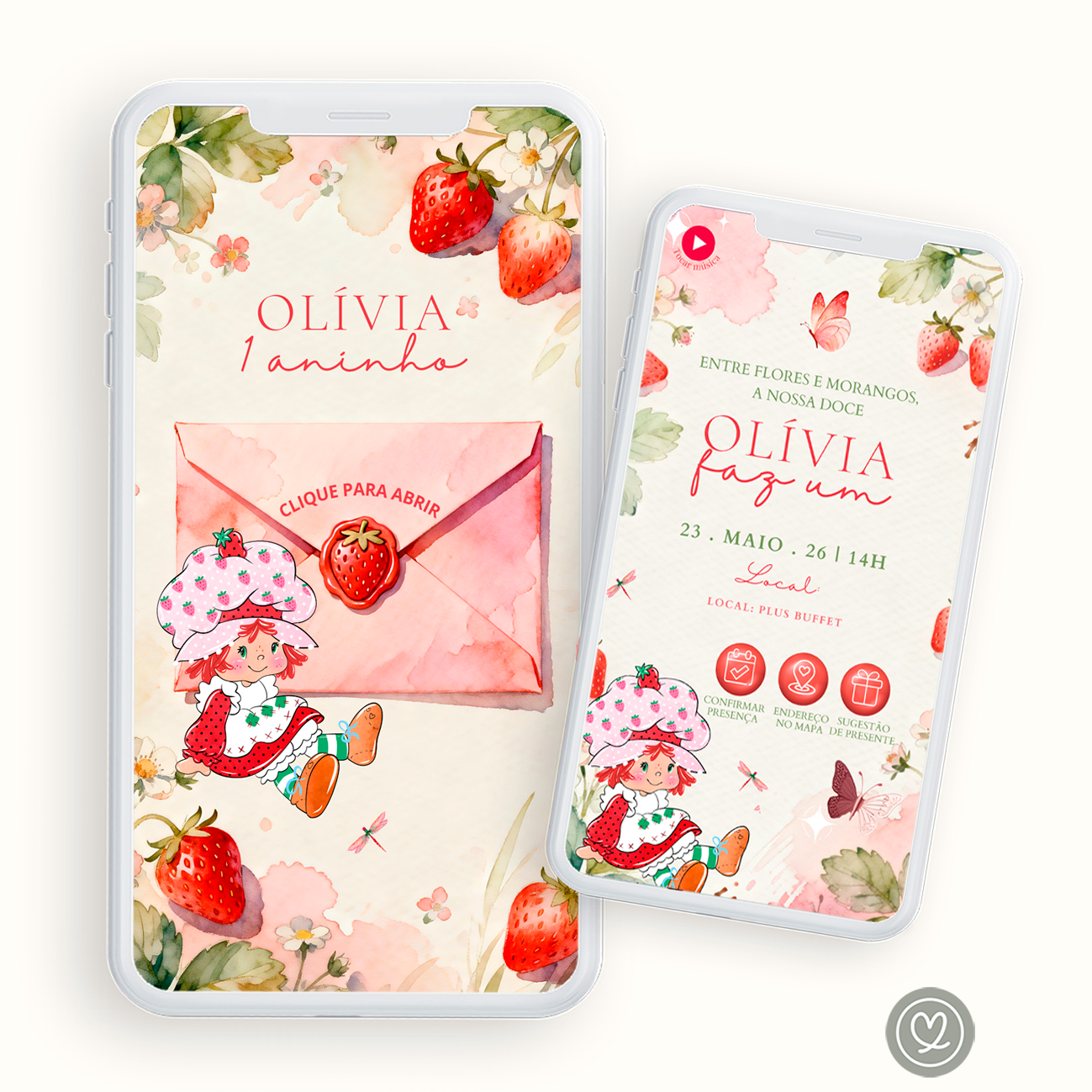 Convite Interativo Encante | Moranguinho