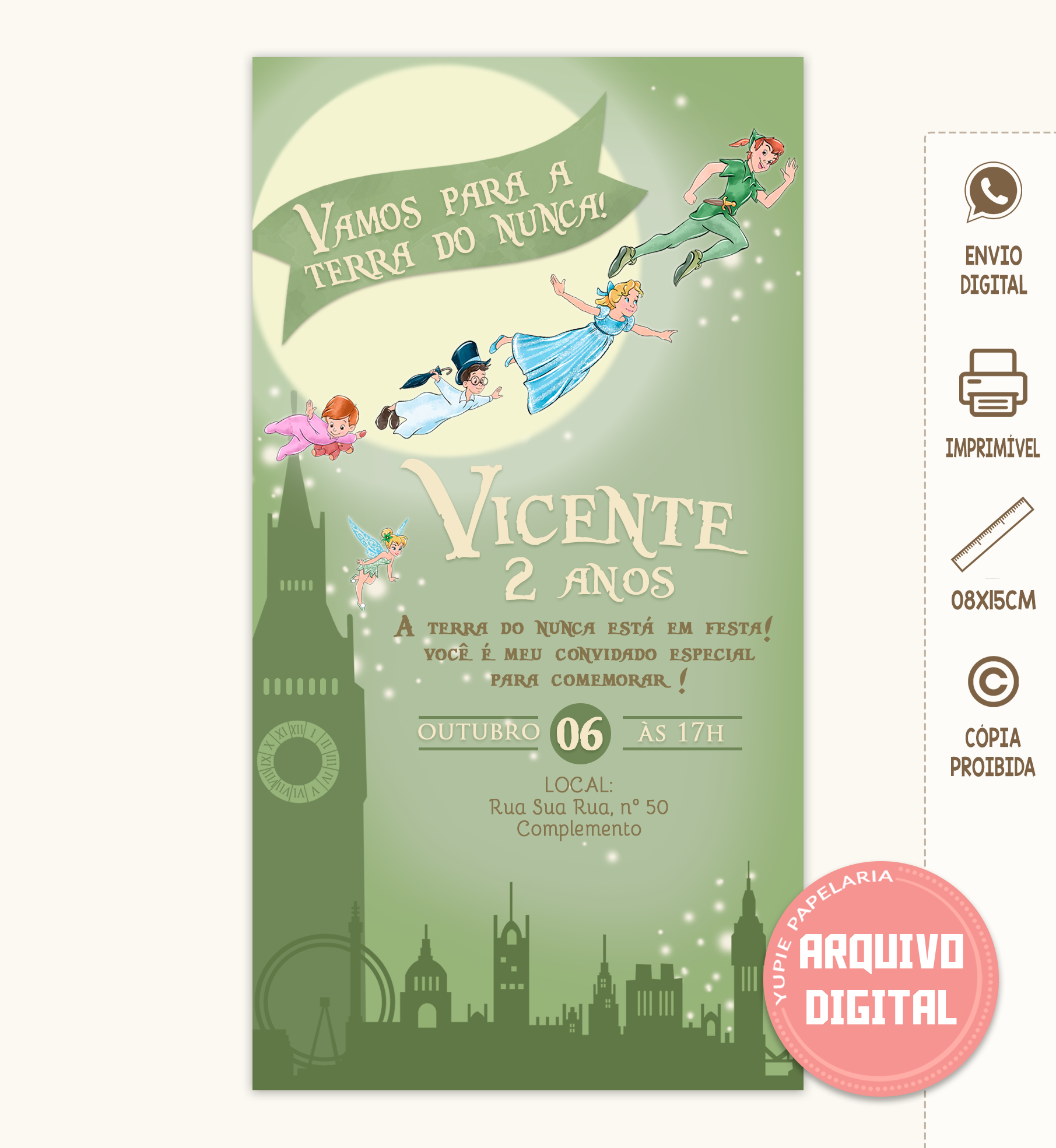 Convite Digital | Peter Pan 02