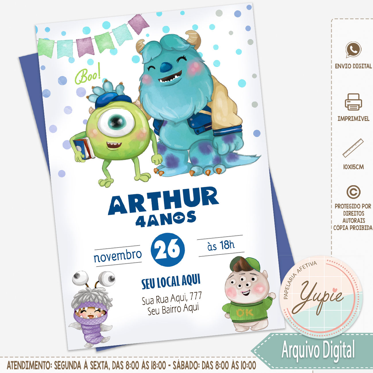 Convite Digital | Monstros SA Universidade