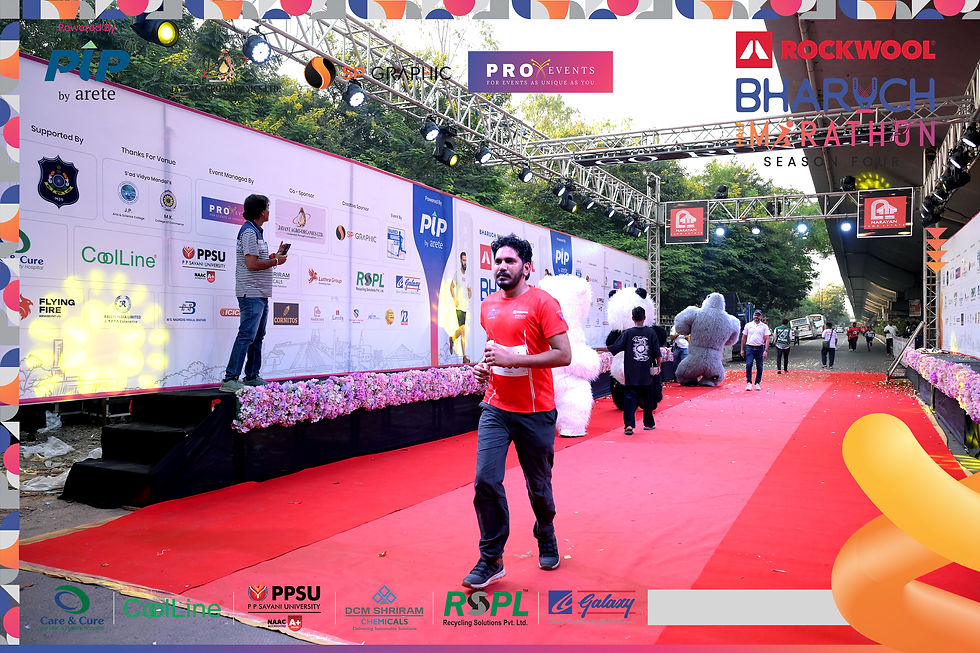 Marathon finish line
