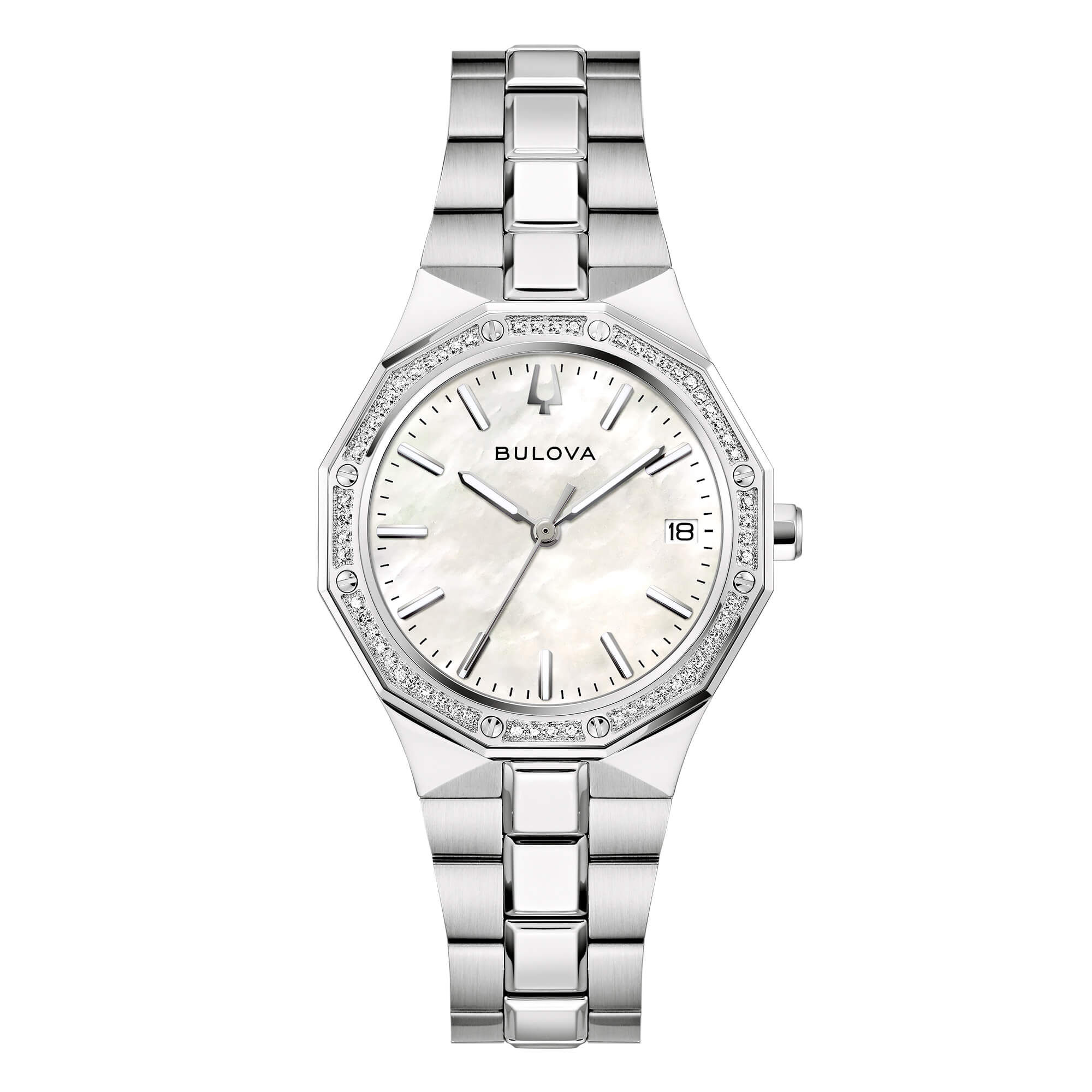 Bulova Octagon Lady Diamonds 96R255