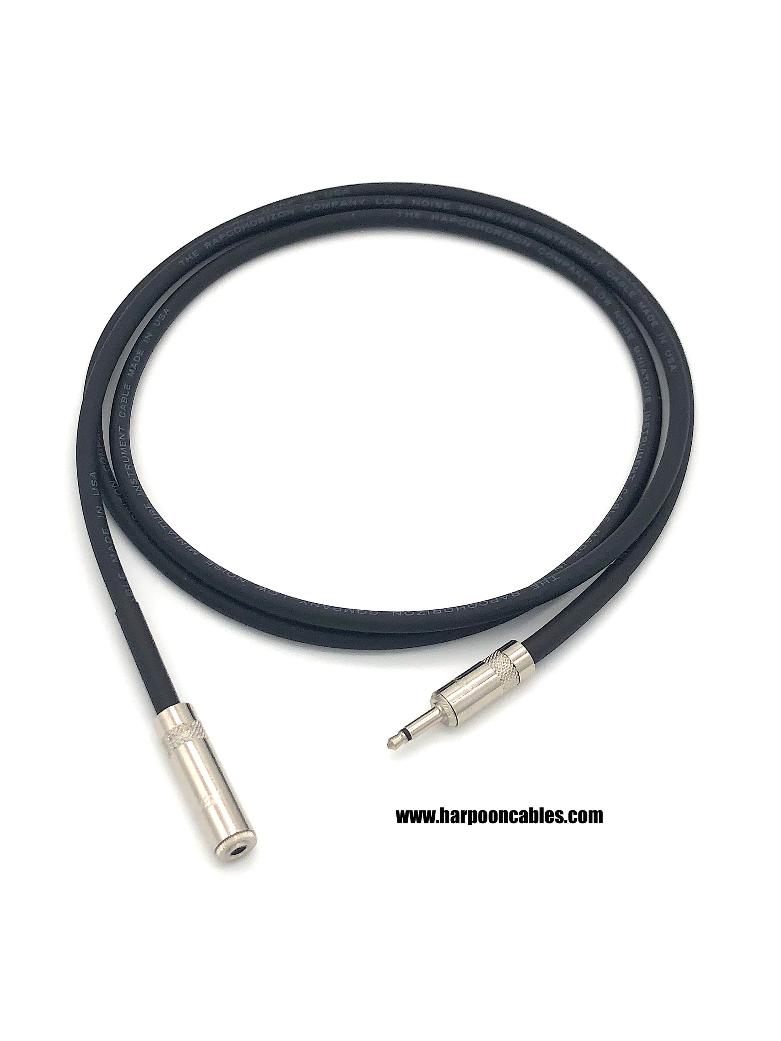 1/8" Female to 1/8" Male (Mono)