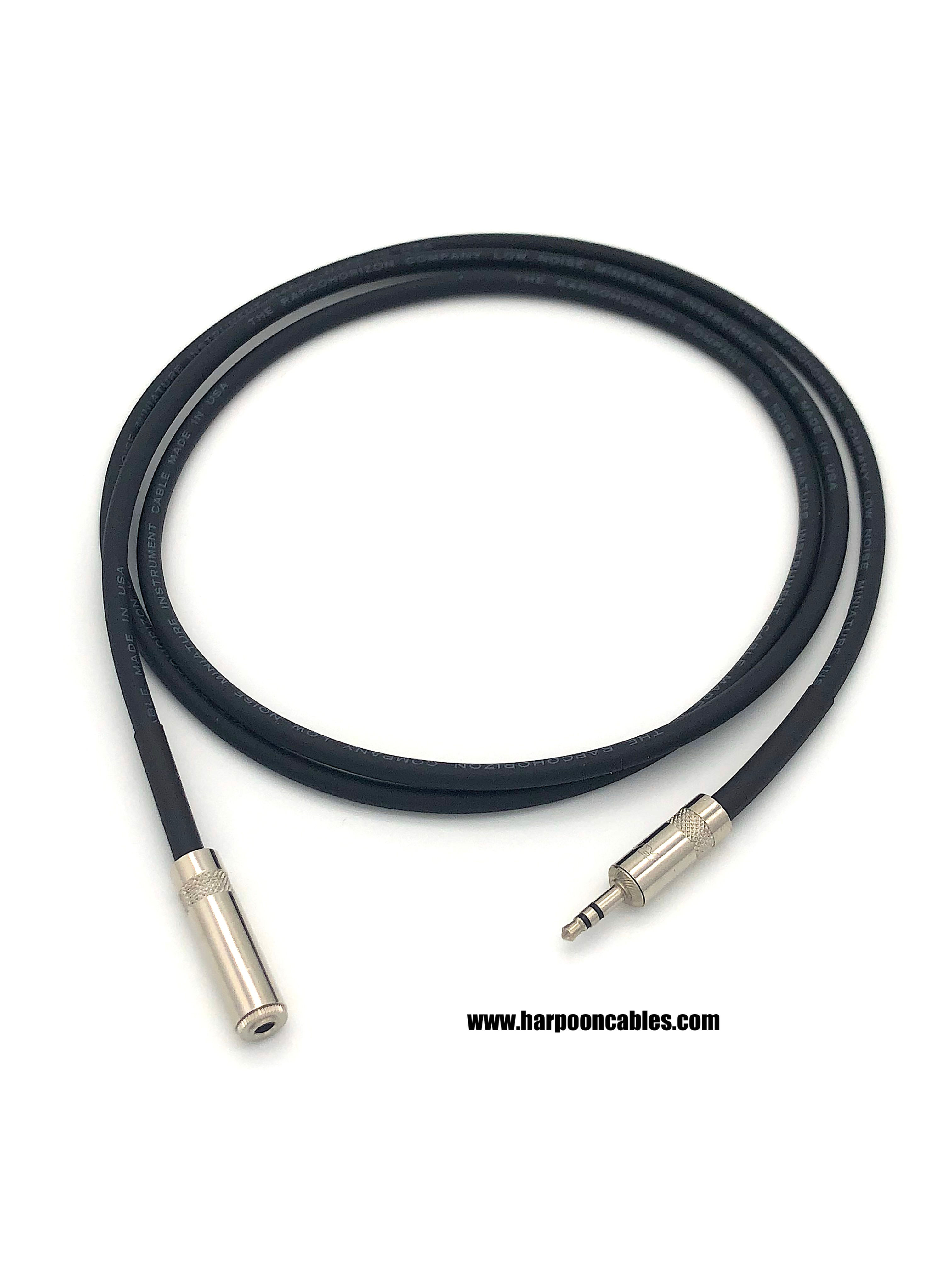 1/8" Female to 1/8" Male (Stereo)