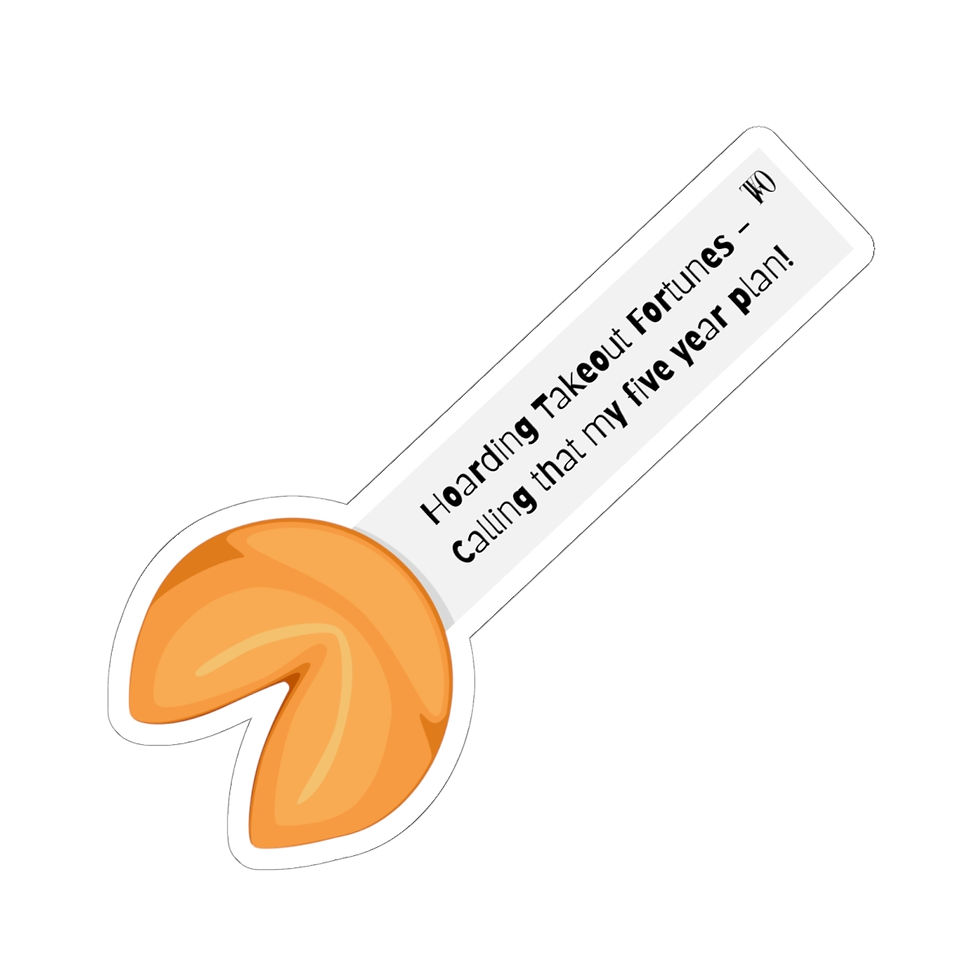 Thumbnail: TAKEOUT FORTUNES Five-Year Plan Sticker