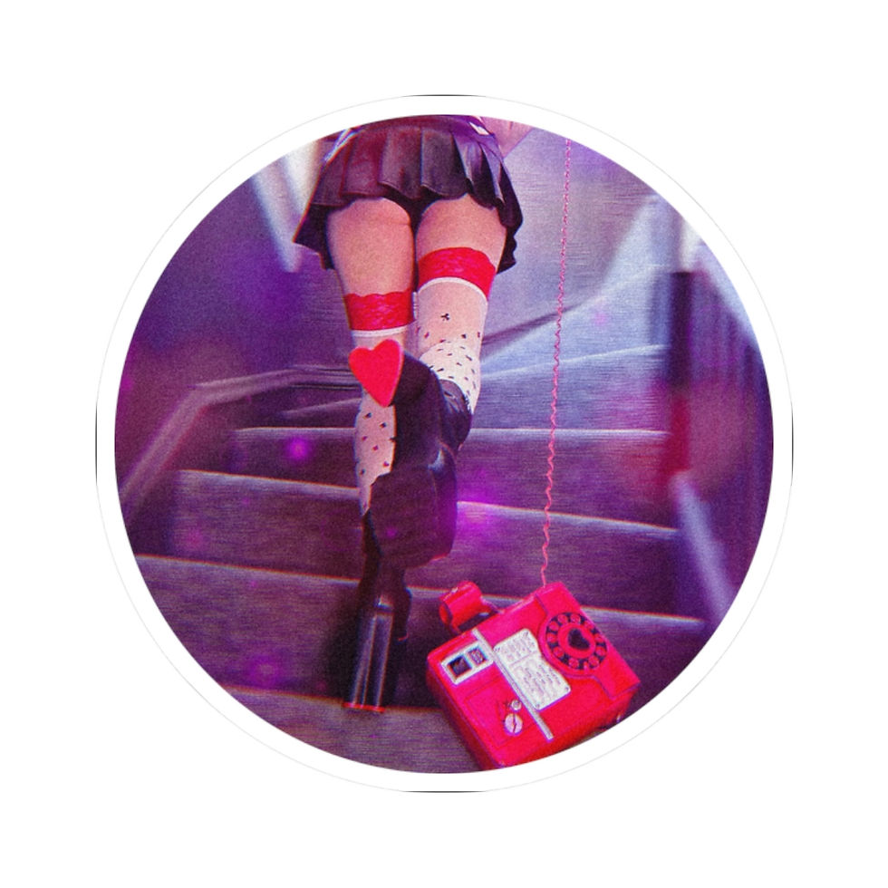 Thumbnail: LOVERS, UPRIGHT Back Sticker