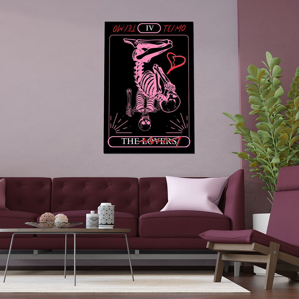 Thumbnail: LOVERS, REVERSED Tarot Card Poster