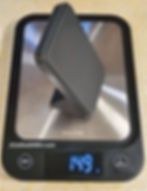 Anker 622 Magnetic Battery (MagGo) placed on a digital scale, showing a weight of 149 grams—compact and lightweight for portability.