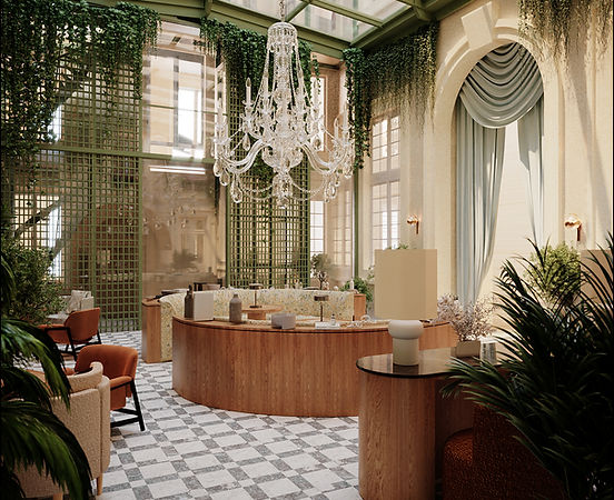 Projet Hôtel De La Reine, Hotêl 5 étoiles à Nancy, Roque Intérieurs, Architecte d'intérieur à Paris, Photo de présentation