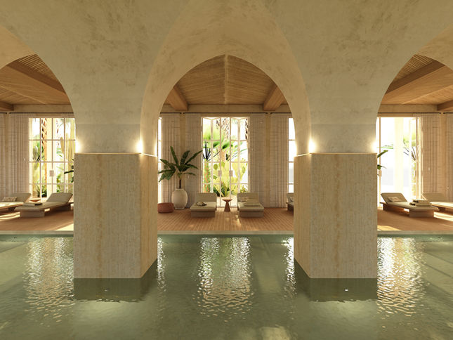 Projet Concours, Atlas Medina, Hôtel 4 étoiles à Marrakech, Maroc, Roque Intérieurs, Architecte d'intérieur et Design à Paris, Photo 1
