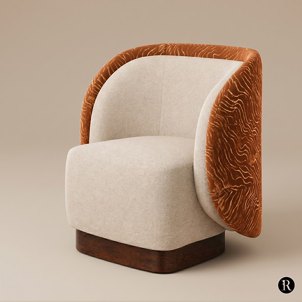 Mobilier Roque Intérieurs, Architecte d'intérieur et Design à Paris, Meuble, Collection Sophie, Fauteuil Sophie Socle, photo 1
